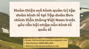 Luận văn thực trạng quản trị tập đoàn kinh tế tại Tập đoàn Bưu chính Viễn thông