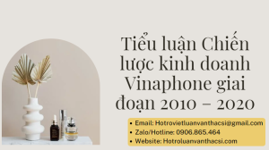 Tiểu luận Chiến lược kinh doanh Vinaphone giai đoạn 2010 – 2020