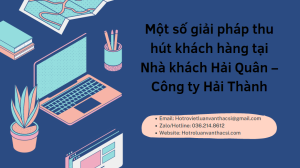 Khóa luận Thực trạng hoạt động kinh doanh tại Nhà khách Hải Quân