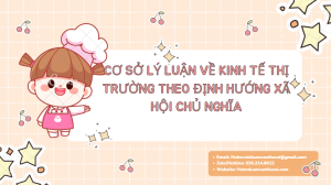 Luận văn: Thực trạng nền kinh tế thị trường định hướng XHCN