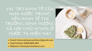 Luận văn: Vai trò của Nhà nước trong nền kinh tế thị trường XHCN