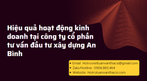 Luận văn: Hiệu quả hoạt động kinh doanh vận dụng xây dựng