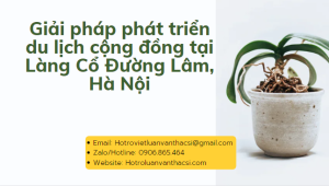 khóa luận Giải pháp nâng cao hiệu quả phát triển du lịch cộng đồng