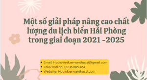 Khóa luận: Thực trạng nâng cao phát triển chất lượng du lịch biển