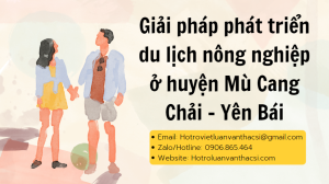 Khóa luận: Giải pháp nâng cao phát triển du lịch nông nghiệp