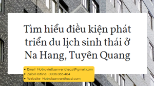 Khoá luận: Giải pháp nâng cao phát triển du lịch sinh thái
